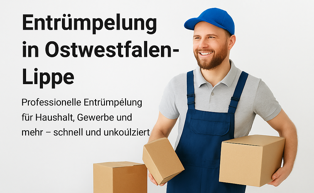 Entrümpelung in Ostwestfalen-Lippe – Team beim Räumen