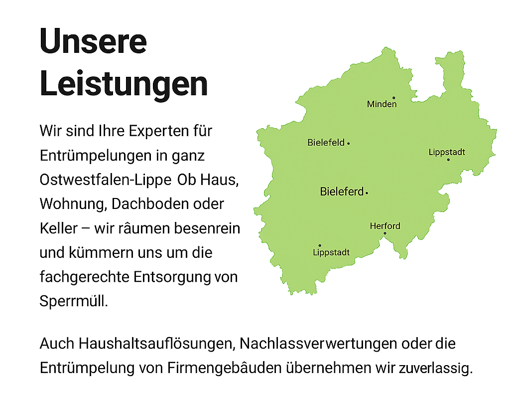 Beispielbild Entrümpelung mit Kartons